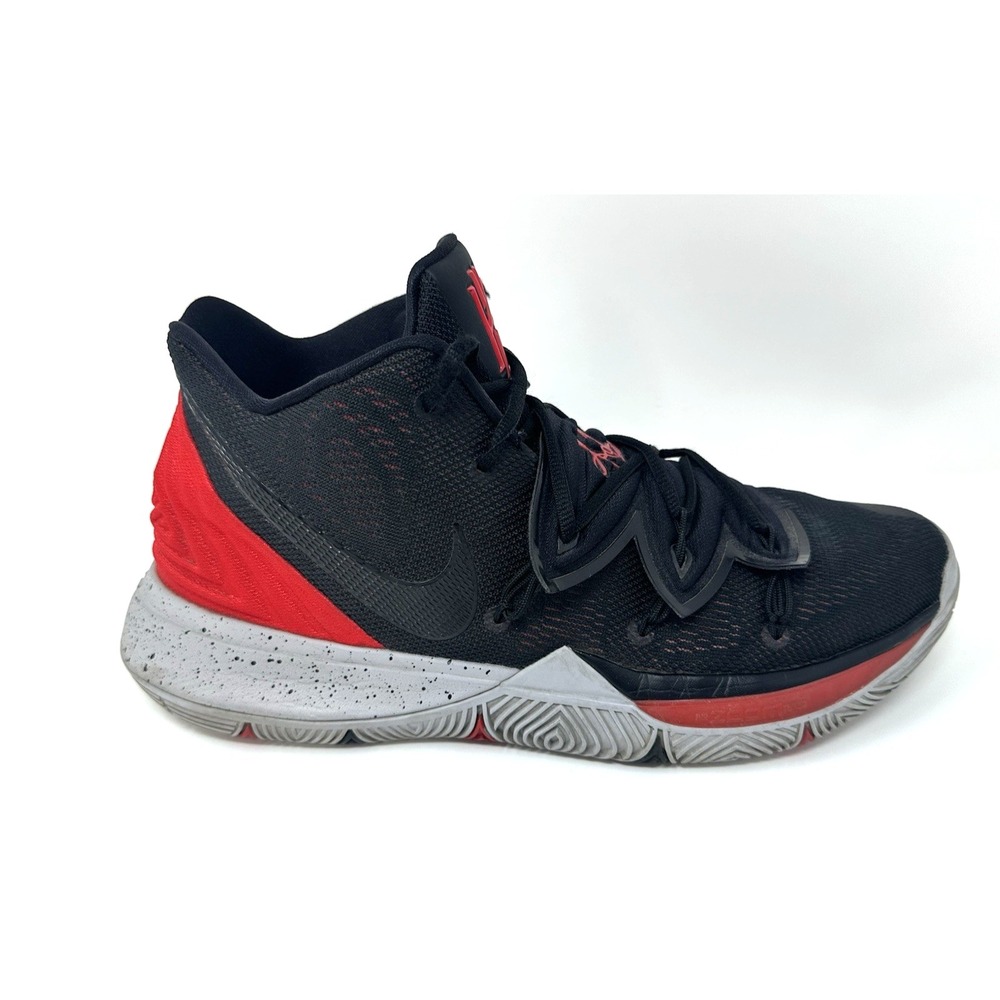 Nike Kyrie 5 Bred Shoes Mens Sz 13 University Red/Black High Top‎ A02918-600